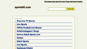 What Sports85.com website looked like in 2016 (8 years ago)