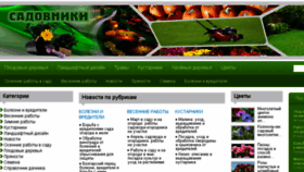 What Sadovniki.info website looked like in 2016 (8 years ago)