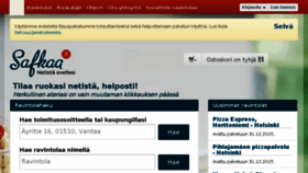 What Safkaa.fi website looked like in 2016 (8 years ago)