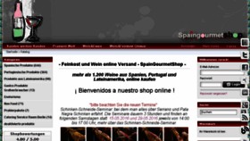 What Spaingourmetshop.com website looked like in 2016 (8 years ago)