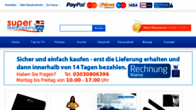 What Superteleshopping.de website looked like in 2016 (8 years ago)