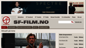 What Sf-film.no website looked like in 2016 (8 years ago)