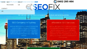 What Seofix.com.au website looked like in 2016 (8 years ago)