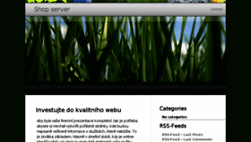 What Shopserver.cz website looked like in 2016 (8 years ago)