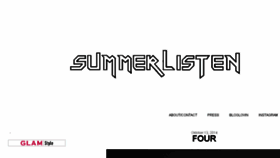 What Summerlisten.com website looked like in 2016 (8 years ago)