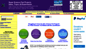 What Super-science-fair-projects.com website looked like in 2016 (8 years ago)