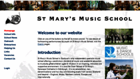 What St-marys-music-school.co.uk website looked like in 2016 (8 years ago)
