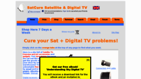 What Satcure.co.uk website looked like in 2011 (12 years ago)
