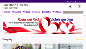 What Sanmarinflowers.com website looked like in 2016 (8 years ago)