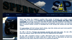 What Sperryauto.com website looked like in 2016 (8 years ago)