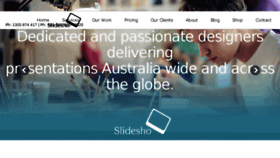 What Slidesho.com.au website looked like in 2016 (8 years ago)