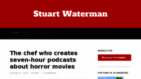 What Stuartwaterman.com website looked like in 2016 (8 years ago)
