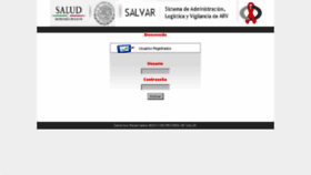 What Salvar.salud.gob.mx website looked like in 2016 (8 years ago)