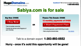 What Sabiya.com website looked like in 2016 (8 years ago)