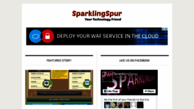 What Sparklingspur.com website looked like in 2016 (8 years ago)