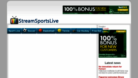 What Streamsportslive.com website looked like in 2016 (8 years ago)