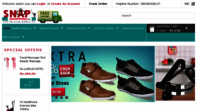 What Snapshopping.in website looked like in 2016 (8 years ago)