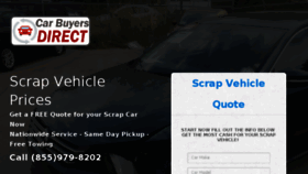 What Scrapvehicleprices.com website looked like in 2016 (8 years ago)