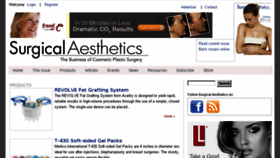 What Surgicalaestheticsmag.com website looked like in 2016 (8 years ago)