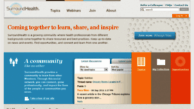 What Surroundhealth.net website looked like in 2016 (8 years ago)