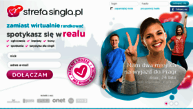 What Strefasingla.pl website looked like in 2016 (8 years ago)