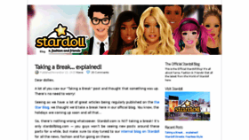 What Stardollblog.com website looked like in 2016 (8 years ago)