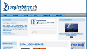 What Seglerboerse.ch website looked like in 2016 (8 years ago)