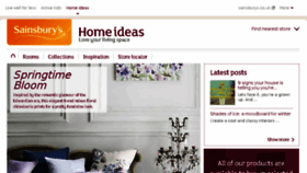 What Sainsburyshome.co.uk website looked like in 2016 (8 years ago)