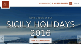 What Sicilianplaces.co.uk website looked like in 2016 (9 years ago)