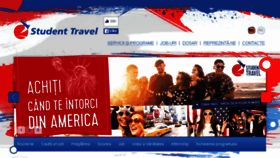 What Studenttravel.md website looked like in 2016 (8 years ago)