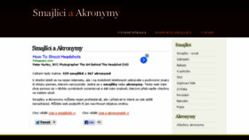 What Smajlici.info website looked like in 2016 (8 years ago)