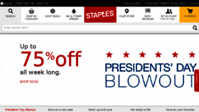 What Staples.com website looked like in 2016 (9 years ago)