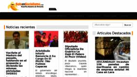 What Soloensocialismo.com website looked like in 2016 (8 years ago)
