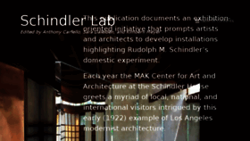 What Schindlerlab.org website looked like in 2016 (8 years ago)
