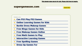 What Supergameson.com website looked like in 2016 (8 years ago)
