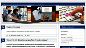 What Studium-news.de website looked like in 2016 (8 years ago)