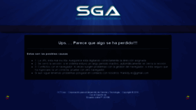 What Sga.ec website looked like in 2016 (8 years ago)