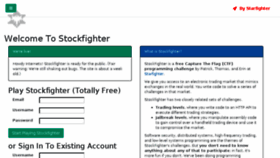 What Stockfighter.io website looked like in 2016 (8 years ago)