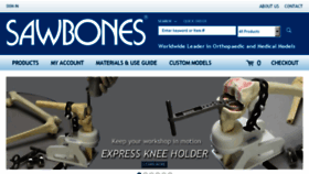 What Sawbones.com website looked like in 2016 (8 years ago)