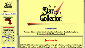 What Star-collector.net website looked like in 2016 (8 years ago)