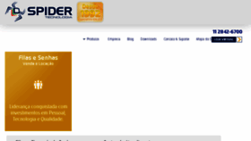 What Spider.com.br website looked like in 2016 (8 years ago)