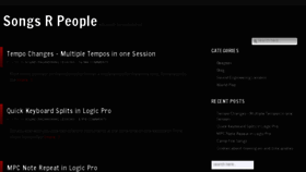 What Songsrpeople.com website looked like in 2016 (8 years ago)