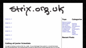 What Strix.org.uk website looked like in 2016 (8 years ago)