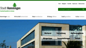 What Stadthemmingen.de website looked like in 2016 (8 years ago)