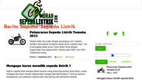 What Sepedalistrikmurah.com website looked like in 2016 (8 years ago)