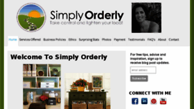 What Simplyorderly.com website looked like in 2016 (8 years ago)
