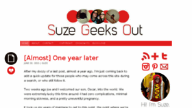What Suzegeeksout.com website looked like in 2016 (8 years ago)