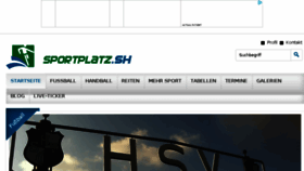 What Sportplatz.sh website looked like in 2016 (8 years ago)