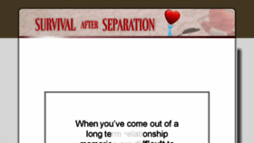 What Survivalafterseparation.com website looked like in 2016 (8 years ago)
