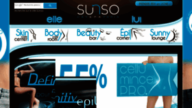 What Sunso.fr website looked like in 2016 (8 years ago)